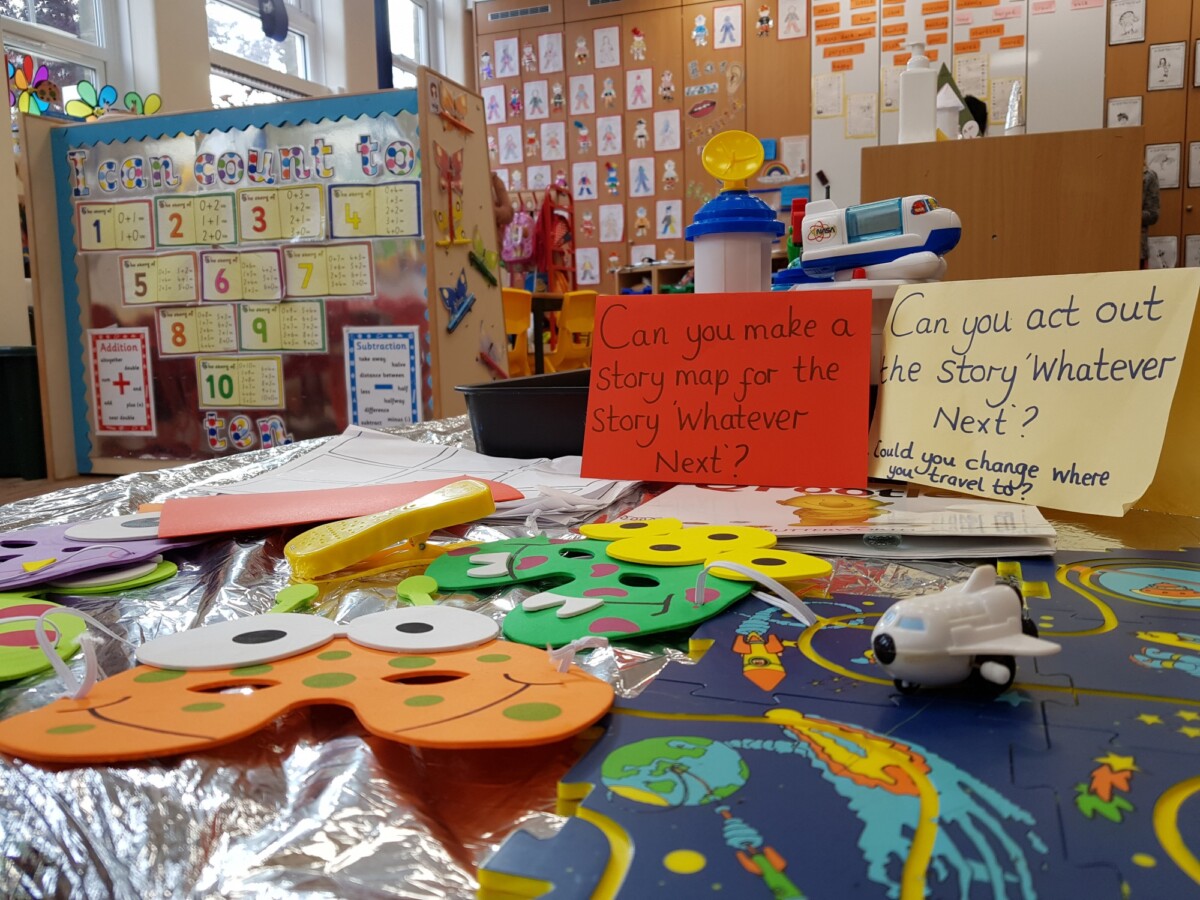 inside reception class craft table - Gisburn Road Barnoldswick Primary ...